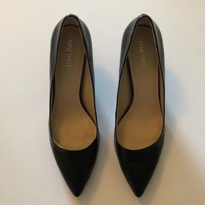 Nine West Black Leather Women’s Heels Size 8.5